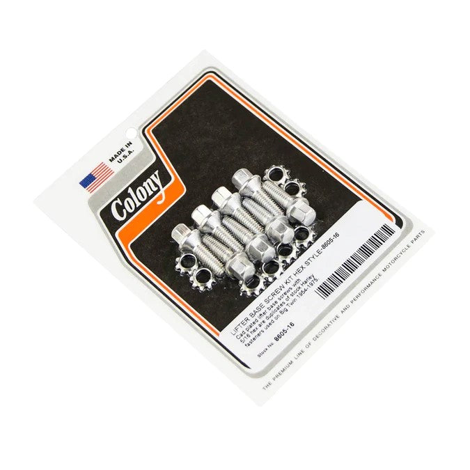 8605-16 Lifter Base Screw Kit Hex Style CAD Plated Colony USA