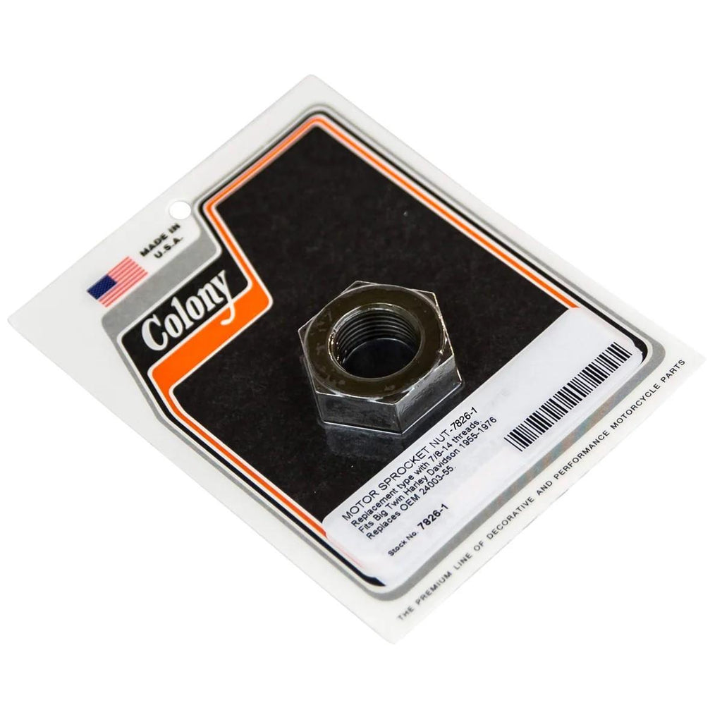 24003-55 Motor Sprocket Nut 7826-1 Colony USA