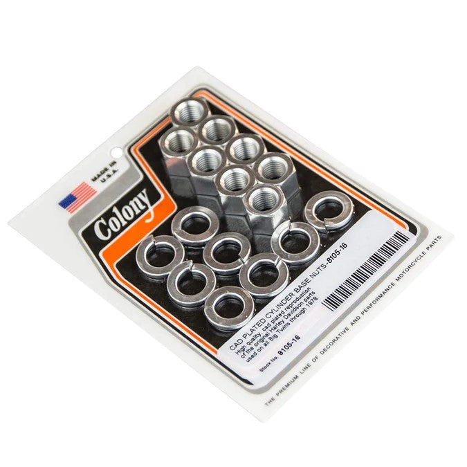 7839 Old 0134 CYlinder Base Nuts And Washers Colony USA 8105-16