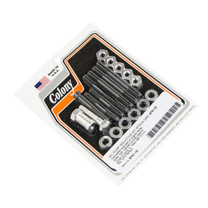 8741-19 Oil Pump Mounting Kit Stock Cad Plated Colony USA