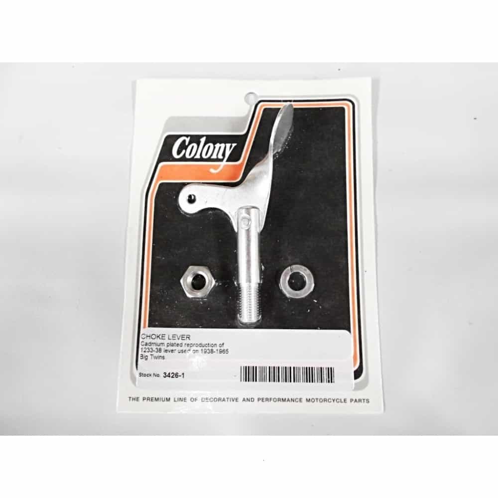 27236-38A Old 1233-38 Cad Plated Choke Rod Lever USA Made Colony 3426-1