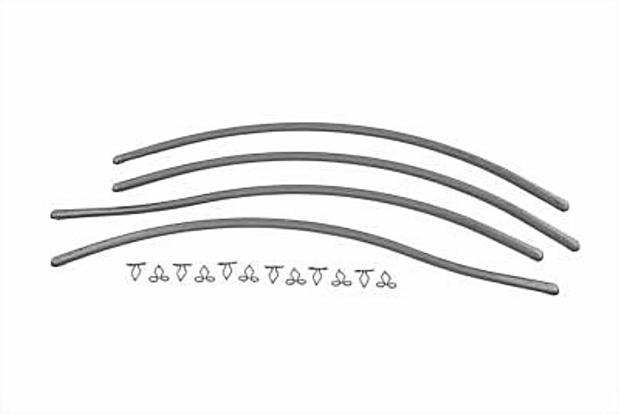 53900-39 Old 3761–39 & 3761–39A & 3761–39A & 3761–39B Stainless Front Fender Trim