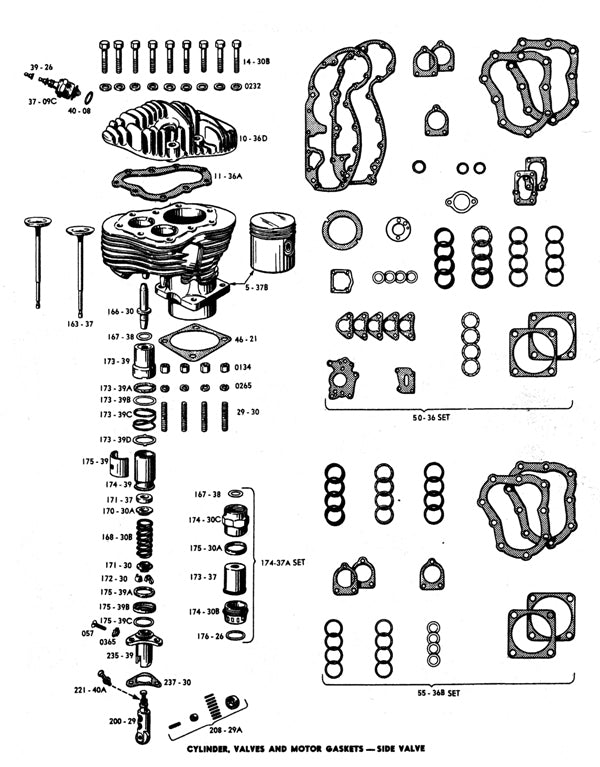 18258-39 Old 175-39B Valve Spring Retainers