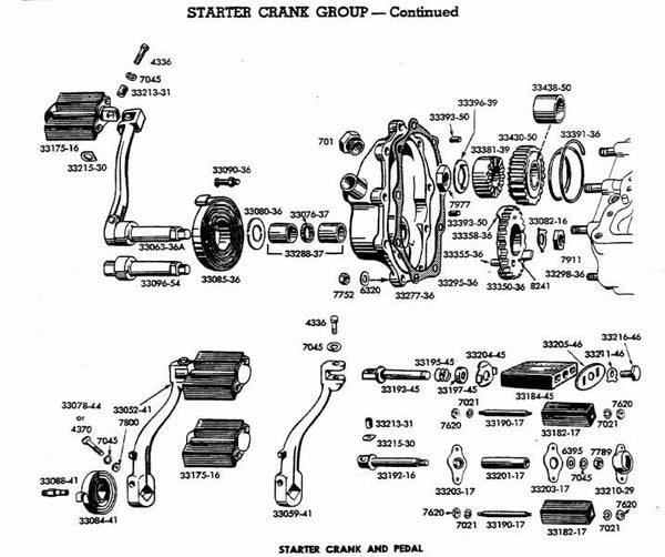 33350-36 OLD 2144-36 24 Tooth Kick Start Crank Gear – Deluxe