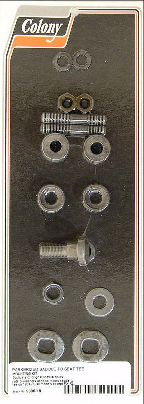 9696-18 KNUCKLEHEAD FLATHEAD PANHEAD Solo Saddle Mount Kit Parkerized