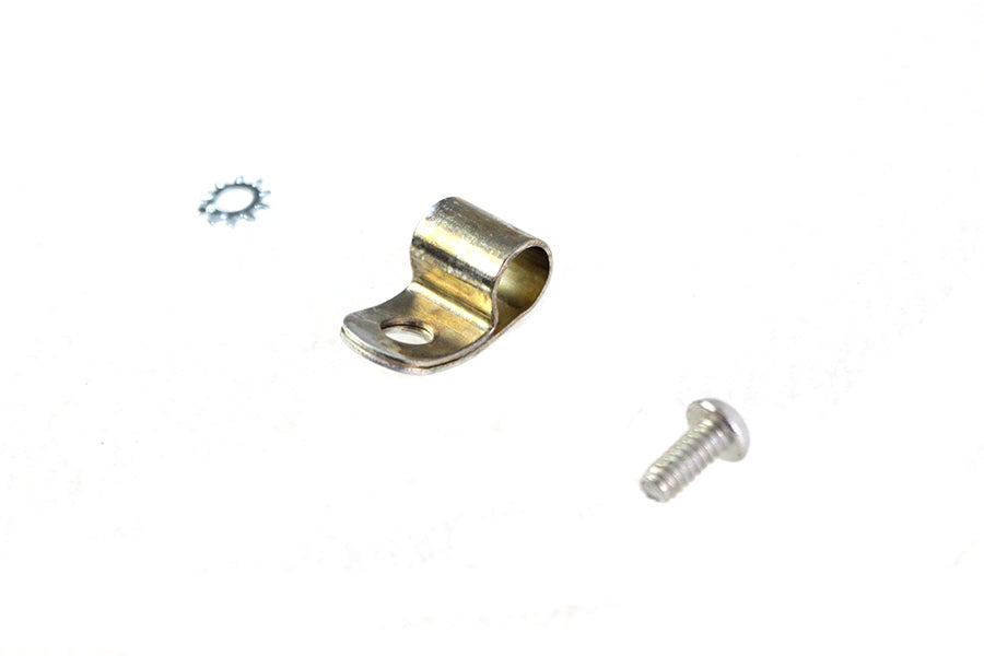 9963 Old 45217-49 Brake Tube Clamp And 2675 Screw