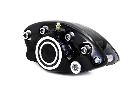 44105-72A Black Rear 1 Piston Banana Caliper with Bullseye