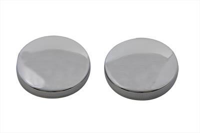 61103-65 And 61102-36 Chrome Gas Cap Set