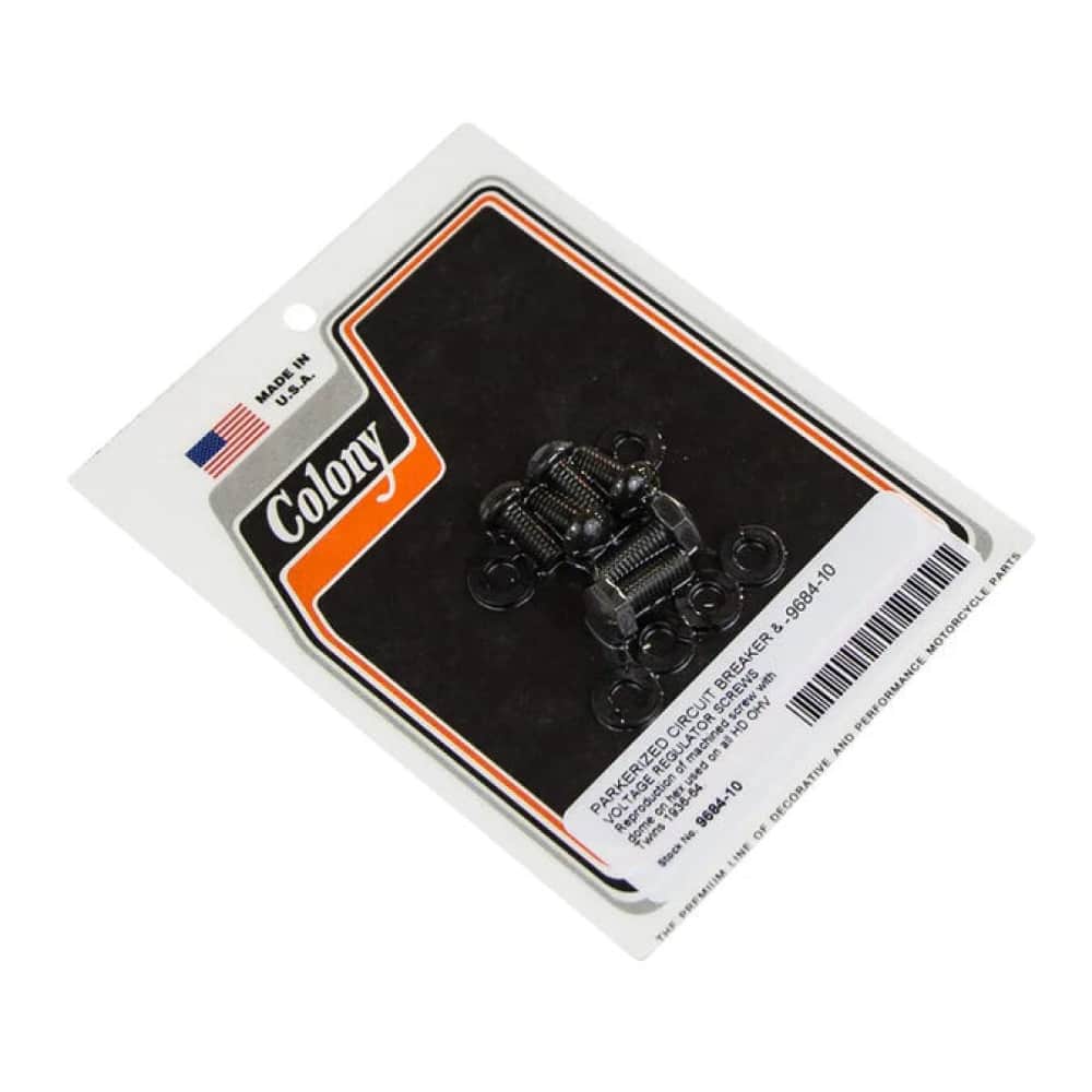 9684-10 Parkerized Circuit Breaker & Regulator Screw Kit Colony USA