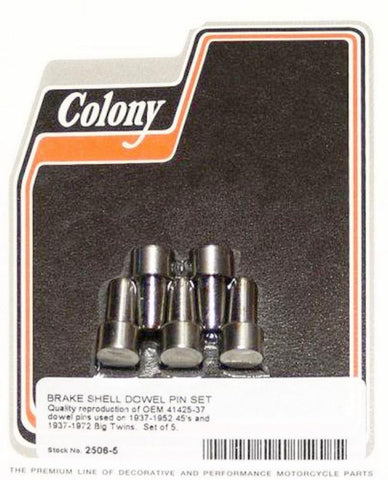 41425-37 Or 4035-37 Brake Shell Dowel Pins Set COLONY 2506-5
