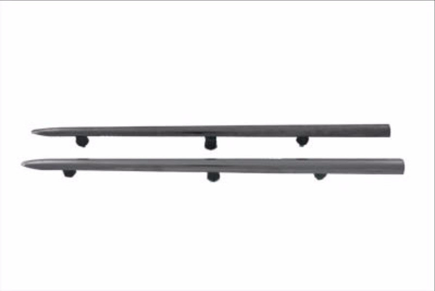 59205-57 Stainless steel front fender tip side rails. FITS 1957-1968 BIG TWINS