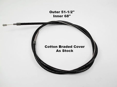45085-30 Old 4143-30 Spring Fork Front Brake Cable Cotton Braid As Stock USA