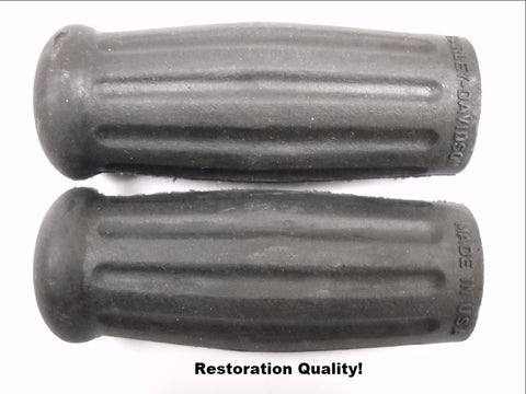 56204-35 OLD 3310-33B 1936-1949 KNUCKLEHEAD PANHEAD SPRINGER HANDLEBAR GRIPS BLACK CLOTH WRAP INSIDE