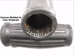 56204-35 OLD 3310-33B 1936-1949 KNUCKLEHEAD PANHEAD SPRINGER HANDLEBAR GRIPS BLACK CLOTH WRAP INSIDE
