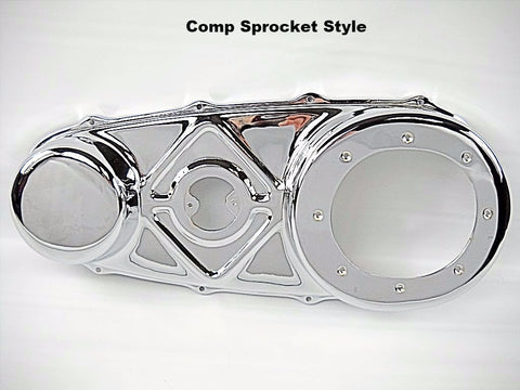KNUCKLEHEAD FLATHEAD PANHEAD CHROME OUTER PRIMARY COVER