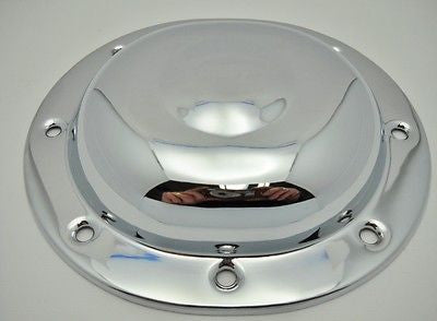 60557-36 Old 3810-36C CHROME KNUCKLEHEAD FLATHEAD PANHEAD DERBY COVER WITH CENTER DIMPLE