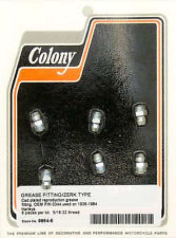 9851 OR O344 GREASE ZERK KIT OF 6 COLONY